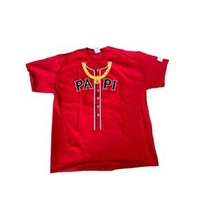 BIG PAPI DAVID ORTIZ (2016) MLB King's Hawaiian T-Shirt XL Red Sox